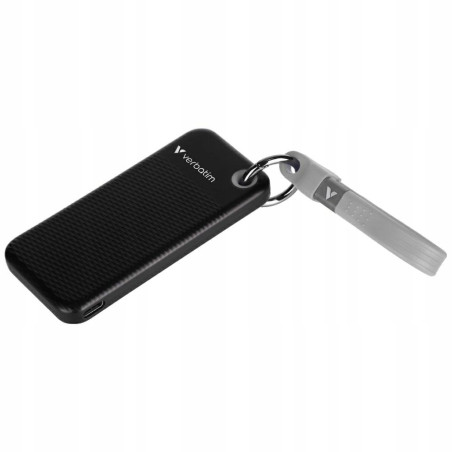 Dysk zewnętrzny SSD Verbatim Pocket 256GB USB-C 3.2 Gen.2 czarno-szary