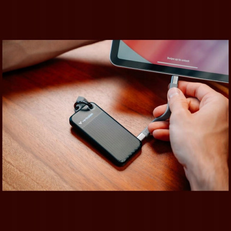 Dysk zewnętrzny SSD Verbatim Pocket 256GB USB-C 3.2 Gen.2 czarno-szary