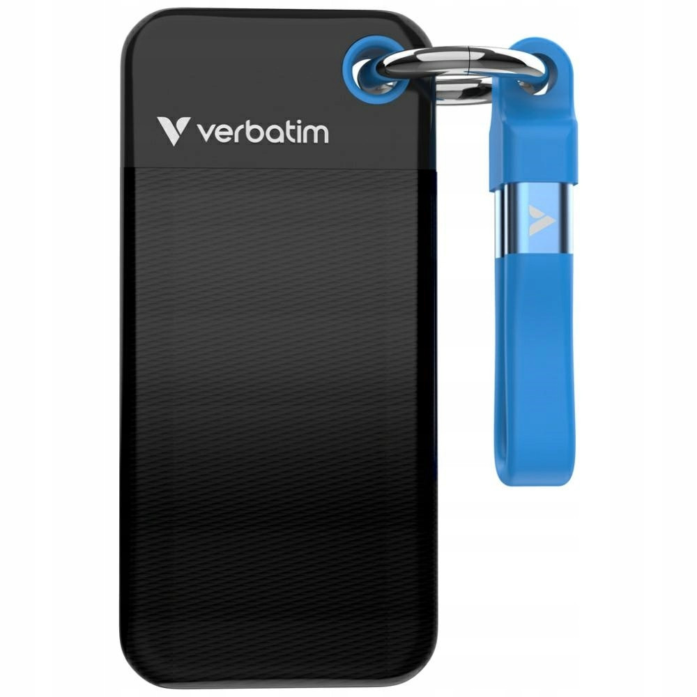 Dysk zewnętrzny SSD Verbatim Pocket 256GB USB-C 3.2 Gen.2 czarno-niebi