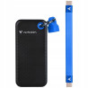 Dysk zewnętrzny SSD Verbatim Pocket 256GB USB-C 3.2 Gen.2 czarno-niebi