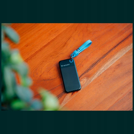 Dysk zewnętrzny SSD Verbatim Pocket 256GB USB-C 3.2 Gen.2 czarno-niebi
