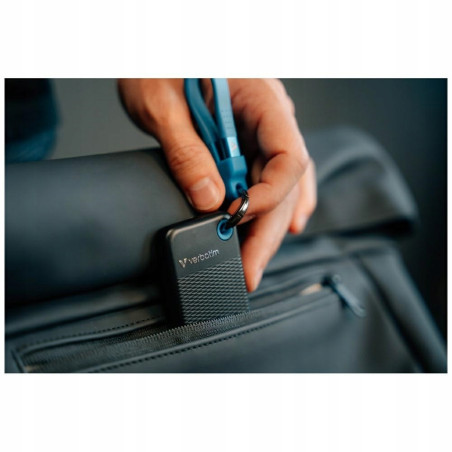 Dysk zewnętrzny SSD Verbatim Pocket 256GB USB-C 3.2 Gen.2 czarno-niebi