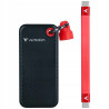 Dysk zewnętrzny SSD 256GB USB-C Verbatim Pocket czarno-czerwony 3.2 Ge
