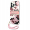 Guess moro paskiem Camo Strap — etui do iPhone 13 Pro, różowe