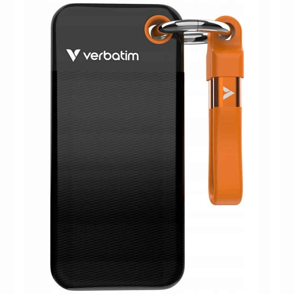Dysk zewnętrzny SSD 256GB USB-C Gen 2 Pocket czarno-pomarańczowy Verba