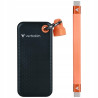 Dysk zewnętrzny SSD 256GB USB-C Gen 2 Pocket czarno-pomarańczowy Verba