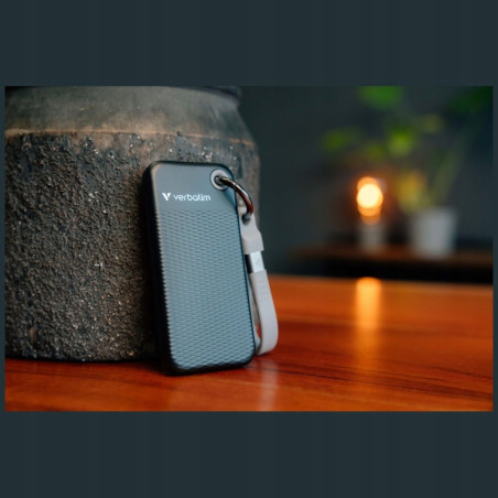 Dysk zewnętrzny SSD 128GB USB-C Verbatim Pocket 3.2 czarno-szary