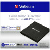 Nagrywarka zewnętrzna do CD/DVD Verbatim USB-C czarna slim