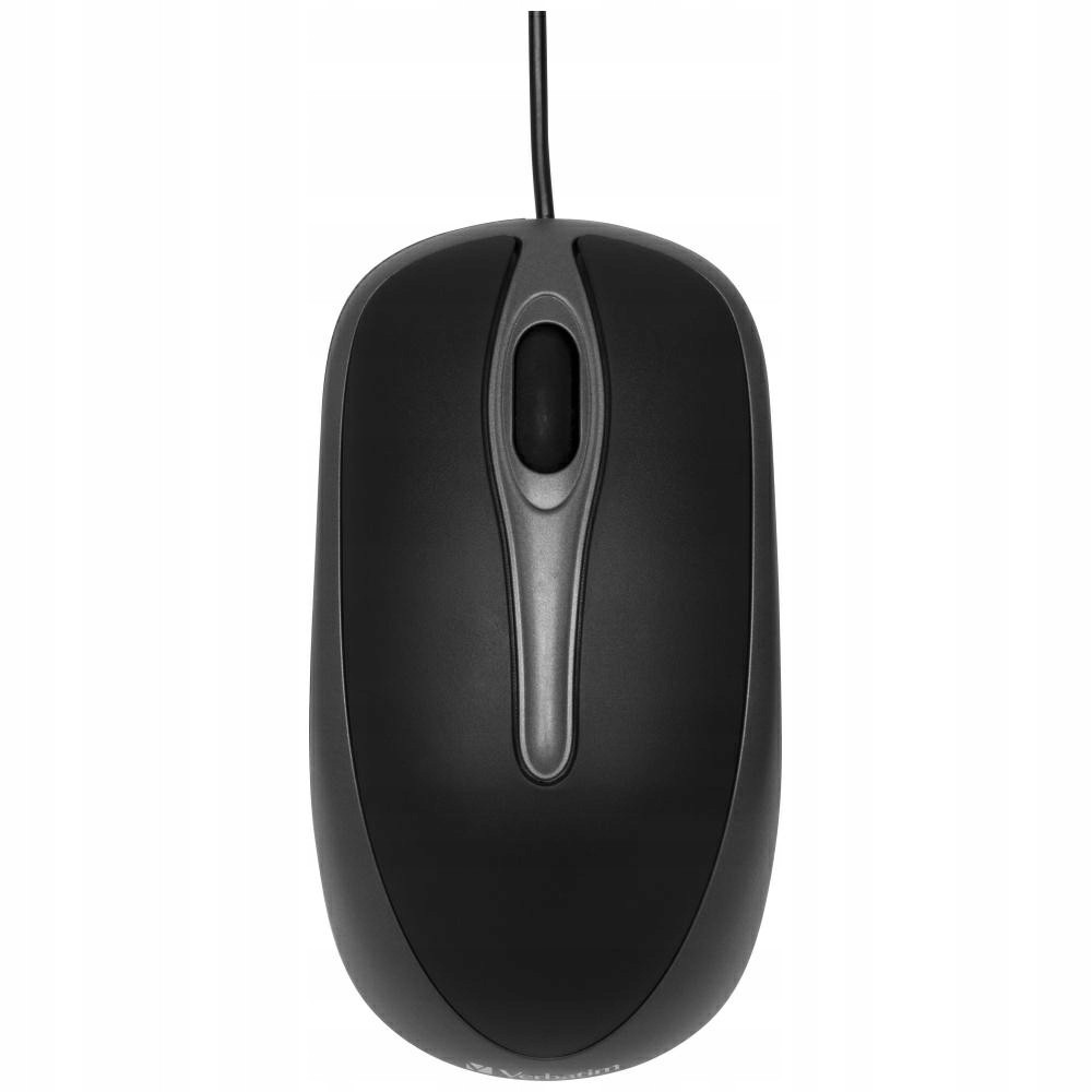 Mysz optyczna USB-A 1000 dpi Verbatim czarna