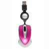 Mysz optyczna Verbatim Go Mini USB-A 1000 dpi różowa