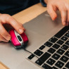 Mysz optyczna Verbatim Go Mini USB-A 1000 dpi różowa