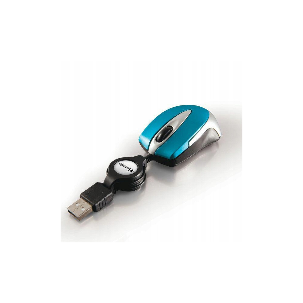 Verbatim Mysz optyczna Go Mini USB-A1000 dpi niebieski/blue 49022