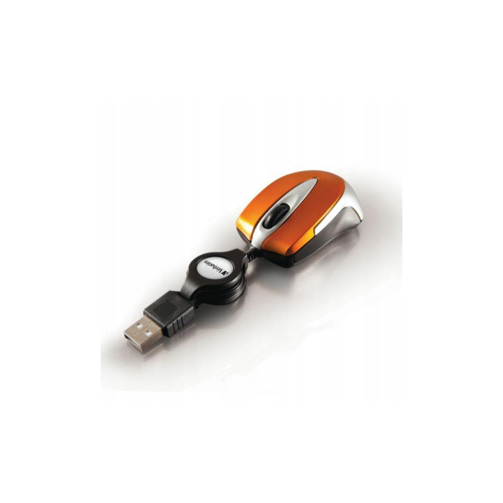 Mysz optyczna Go Mini USB-A 1000 dpi pomarańczowa Verbatim