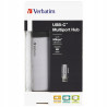 Adapter hub USB-C HDMI aluminiowy 4 porty 2xUSB-A 3.0 Verbatim