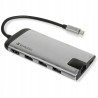 Adapter hub USB-C 3x USB-A HDMI SD microSD aluminiowy 3 0 3xUSB Verbat
