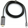 Adapter USB-C HDMI 4K aluminiowy 1,5m Verbatim hub przejściówka