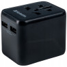 Adapter podróżny do EU UK US Verbatim 2x USB-A czarny