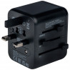 Adapter podróżny do EU UK US Verbatim 2x USB-A czarny