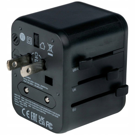 Ładowarka sieciowa 20W Verbatim Power Delivery USB-C/USB-A czarna
