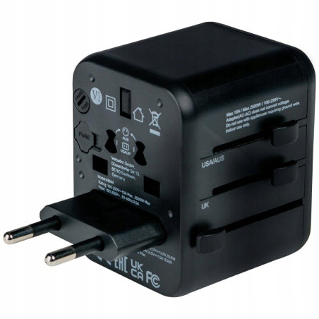 Ładowarka sieciowa 20W Verbatim Power Delivery USB-C/USB-A czarna