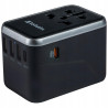 Adapter podróżny EU/UK/US 61W PD czarny 3xUSB-A 2xUSB-C Verbatim