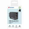 Ładowarka sieciowa 30W USB-C PD czarna Quick Charge Verbatim