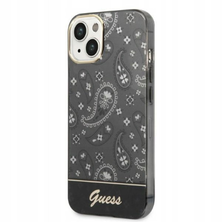 Guess Bandana Paisley hardcase — etui do iPhone 14, czarny