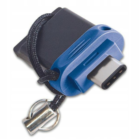Pendrive 64GB USB-C/USB-A Verbatim czarny tworzywo sztuczne