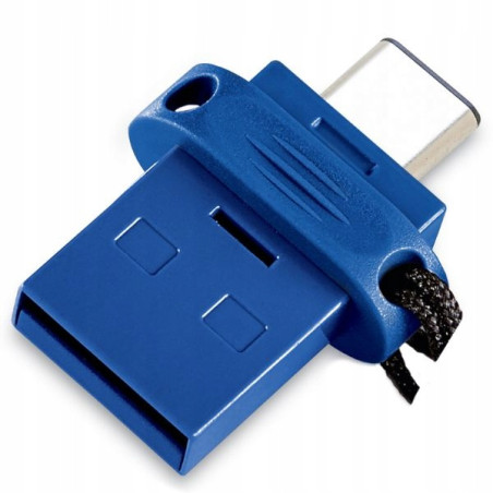 Pendrive 64GB USB-C/USB-A Verbatim czarny tworzywo sztuczne