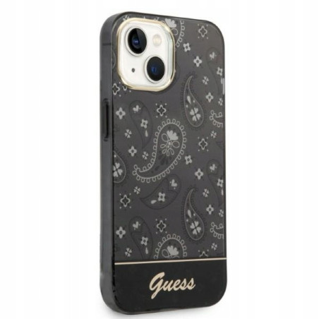 Guess Bandana Paisley hardcase — etui do iPhone 14, czarny