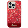 Guess hardcase Bandana Paisley — etui do iPhone 14 Pro, czerwone