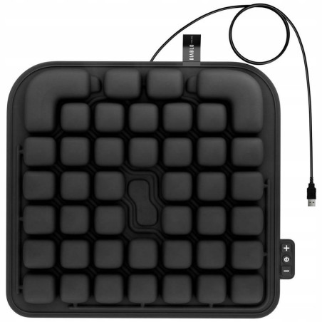 Mata masująca na fotel USB czarna AIR MASSAGE Diablo Chairs