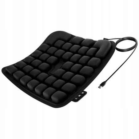 Mata masująca na fotel USB czarna AIR MASSAGE Diablo Chairs