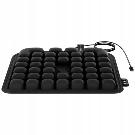 Mata masująca na fotel USB czarna AIR MASSAGE Diablo Chairs