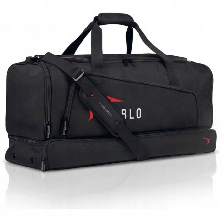 Torba sportowa czarna podwójne dno Diablo Chairs