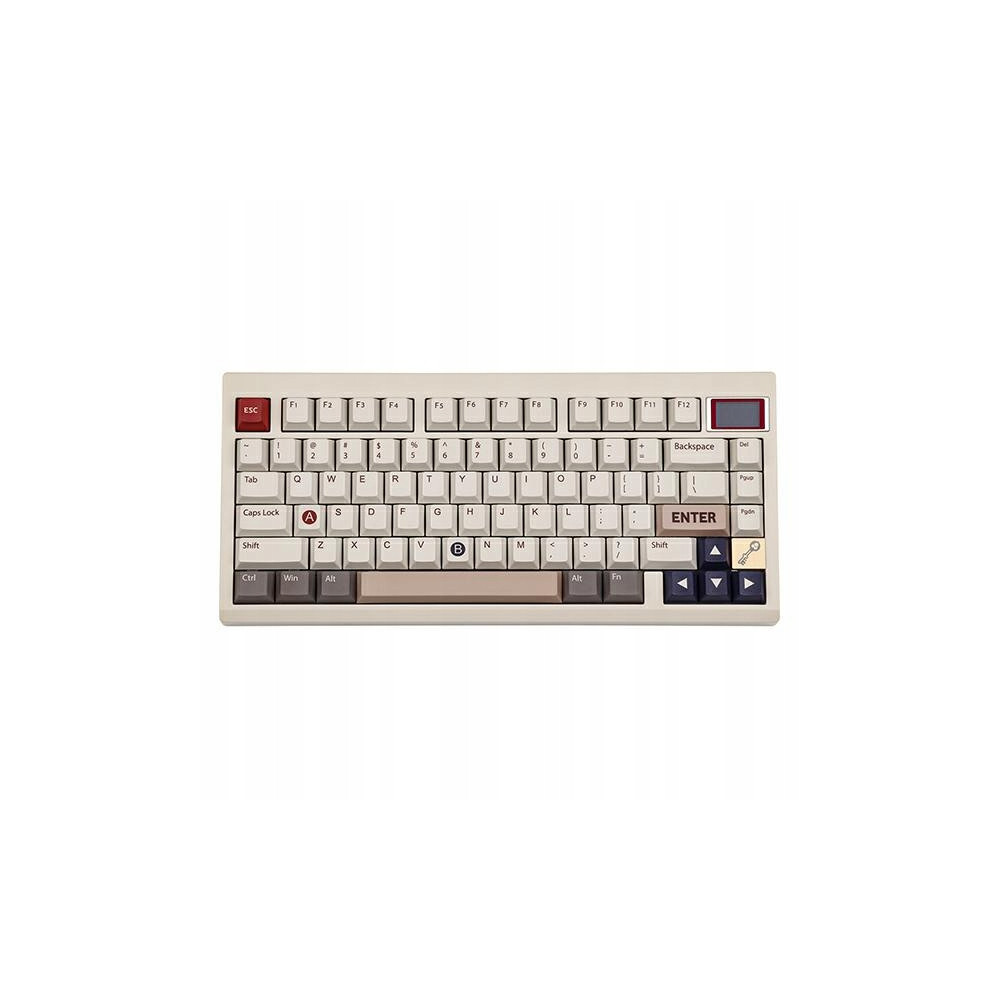 Klawiatura mechaniczna Epomaker TH80 Pro V2 Wisteria Linear biała