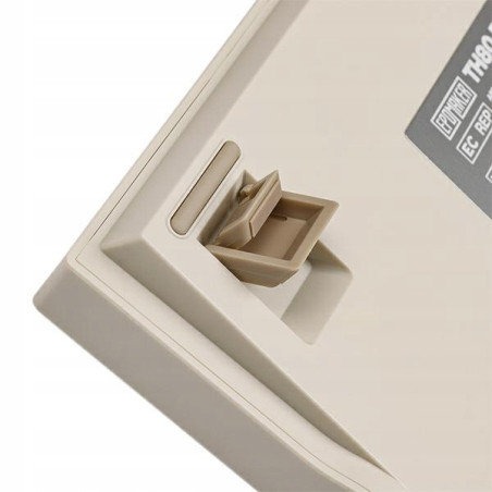 Klawiatura mechaniczna Epomaker TH80 Pro V2 Wisteria Linear biała