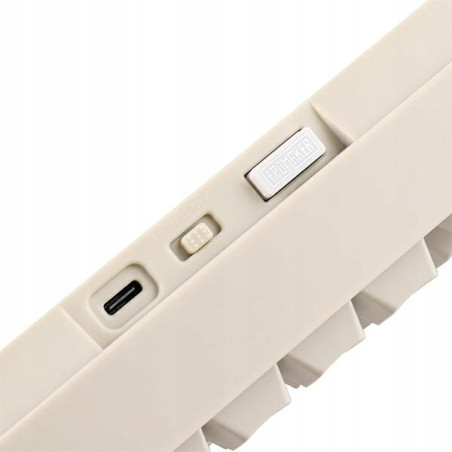 Klawiatura mechaniczna Epomaker TH80 Pro V2 Wisteria Linear biała