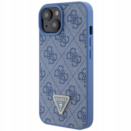 Guess Crossbody Hardcase 4G — etui do iPhone 15, niebieskie