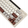 Klawiatura mechaniczna Epomaker RT65 Bluetooth szaro-biała Wisteria