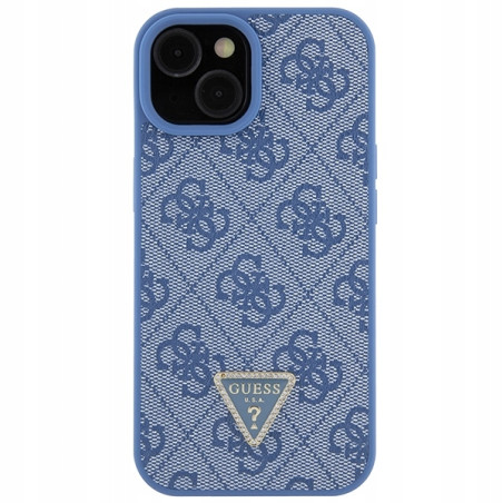 Guess Crossbody Hardcase 4G — etui do iPhone 15, niebieskie