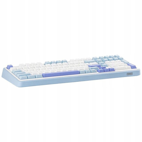 Klawiatura mechaniczna Epomaker TH99 Creamy Jade Switch biało-niebiesk