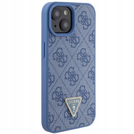 Guess Crossbody Hardcase 4G — etui do iPhone 15, niebieskie