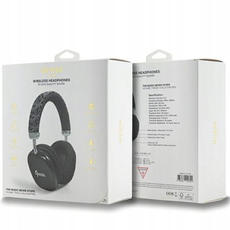 Guess słuchawki nauszne BluetoothGUBHK1GCTCSK czarny/black Gcube Metal