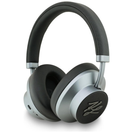 Słuchawki nauszne Karl Lagerfeld Grained Initials Bluetooth ANC czarny
