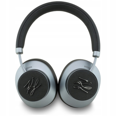 Słuchawki nauszne Karl Lagerfeld Grained Initials Bluetooth ANC czarny