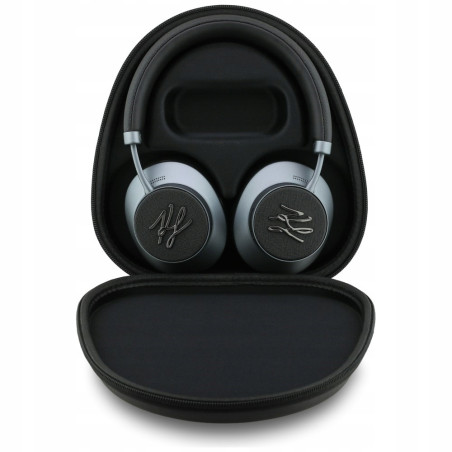 Słuchawki nauszne Karl Lagerfeld Grained Initials Bluetooth ANC czarny