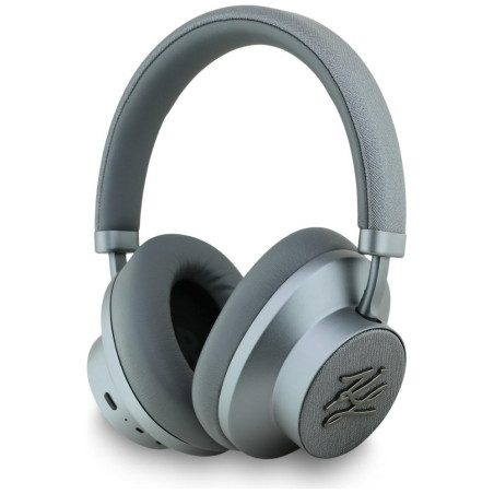 Słuchawki nauszne Karl Lagerfeld Grained Initials Bluetooth ANC szary