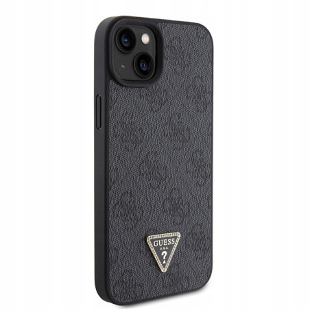 Guess Crossbody 4G Metal Logo — etui do iPhone 15 Plus, czarne