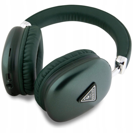 Słuchawki nauszne Guess Bluetooth 5.3 4G Triangle Logo khaki